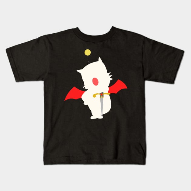 Final Fantasy Mog the Moogle Kids T-Shirt by OutlineArt